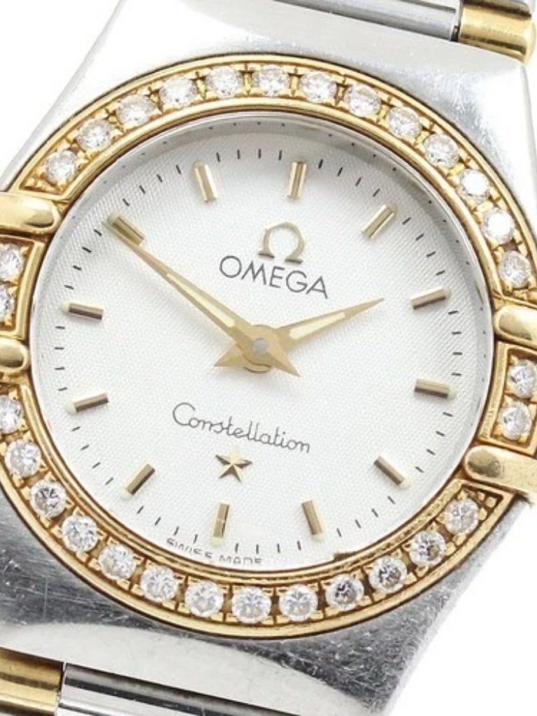 Omega Constellation 137730 Diamond Bezel Silver Dial Quartz Ladies Watch917368